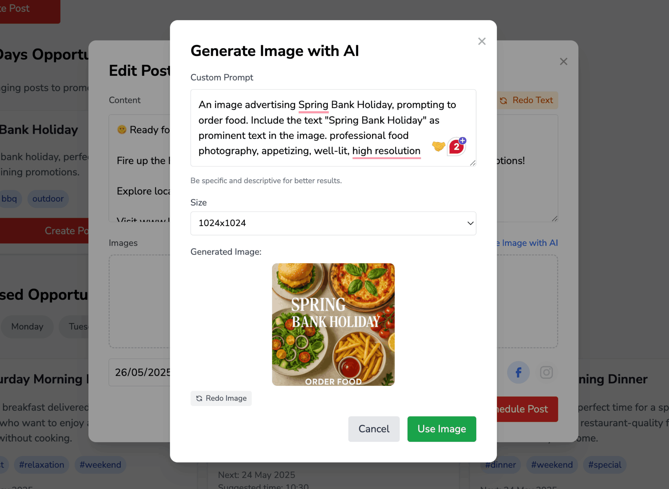 Create Post from Menu Example